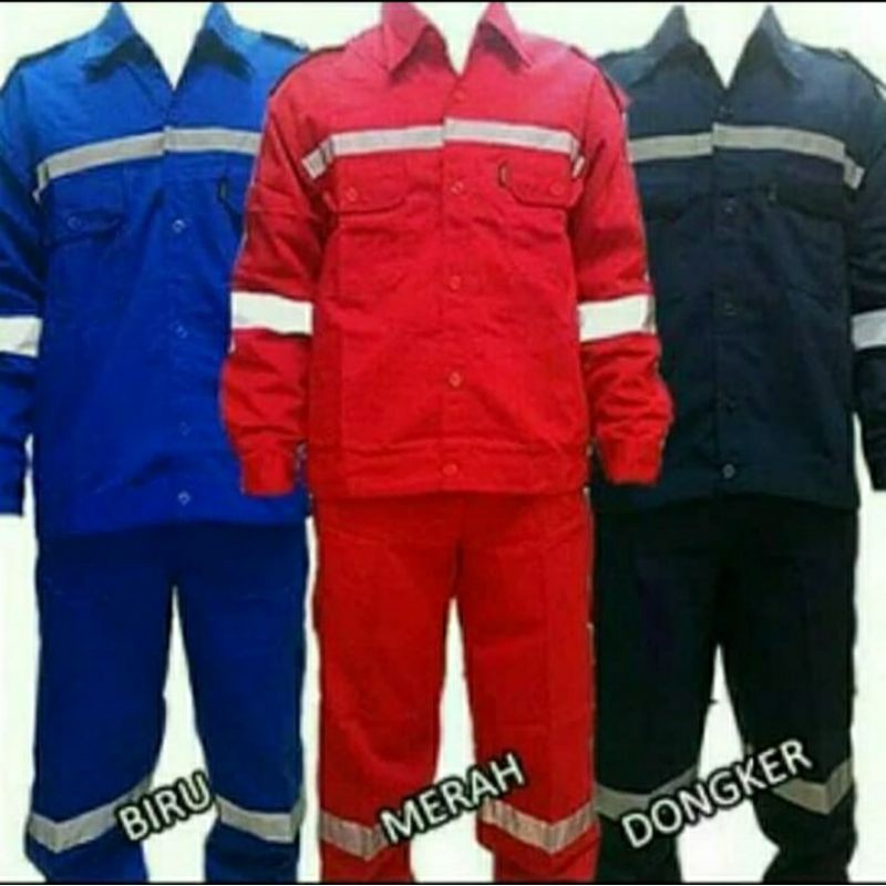 BAJU CELANA SAFETY /BAJU PROYEK SAFETY PROMO