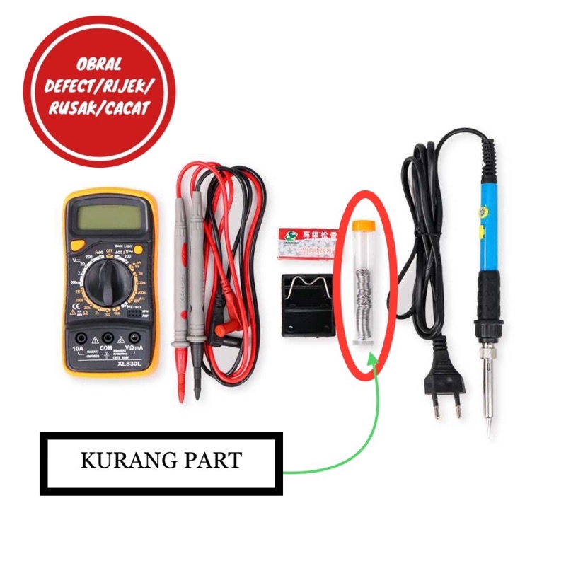 [OBRAL RIJEK] Peralatan Solder Iron Kit 60W 220V - DT33D