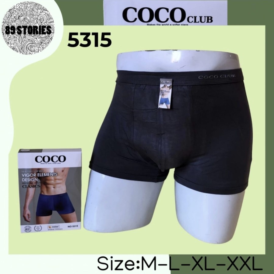 ISI 2 Celana Boxer / Celana Dalam / Celana Boxer Pria Coco - 5315