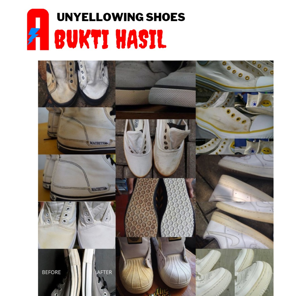 Unyellowing sole bright hilangkan noda pada midsole sepatu