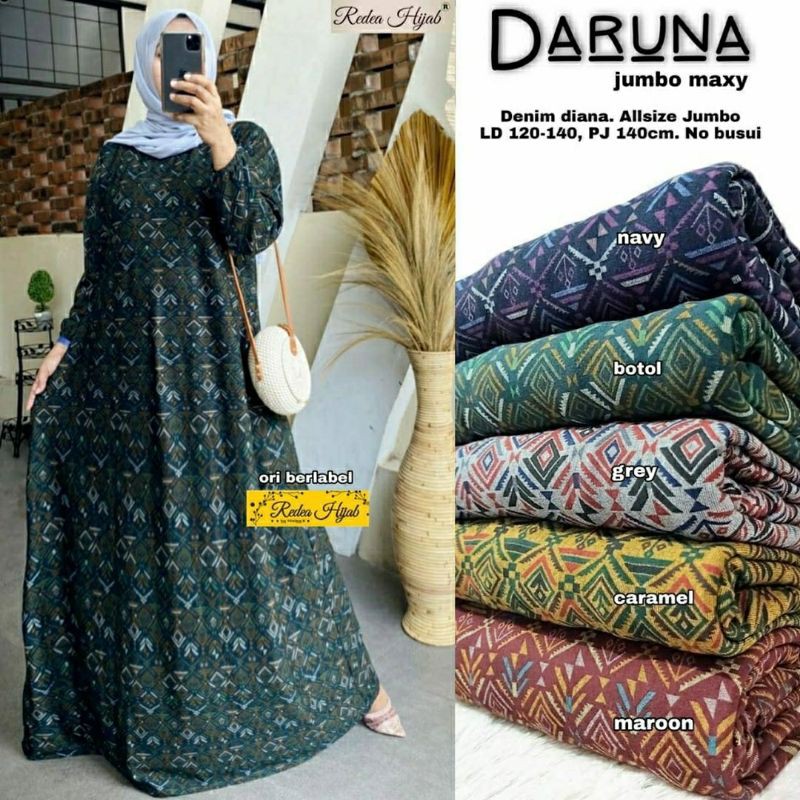 Daruna Jumbo Maxy,maxi dress, dress muslim, long dress, dress jumbo, gamis, gamis jumbo, fashion