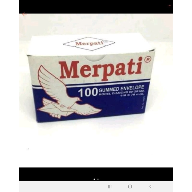 

amplop merpati 110 × 70 mm harga untuk 3 lembar