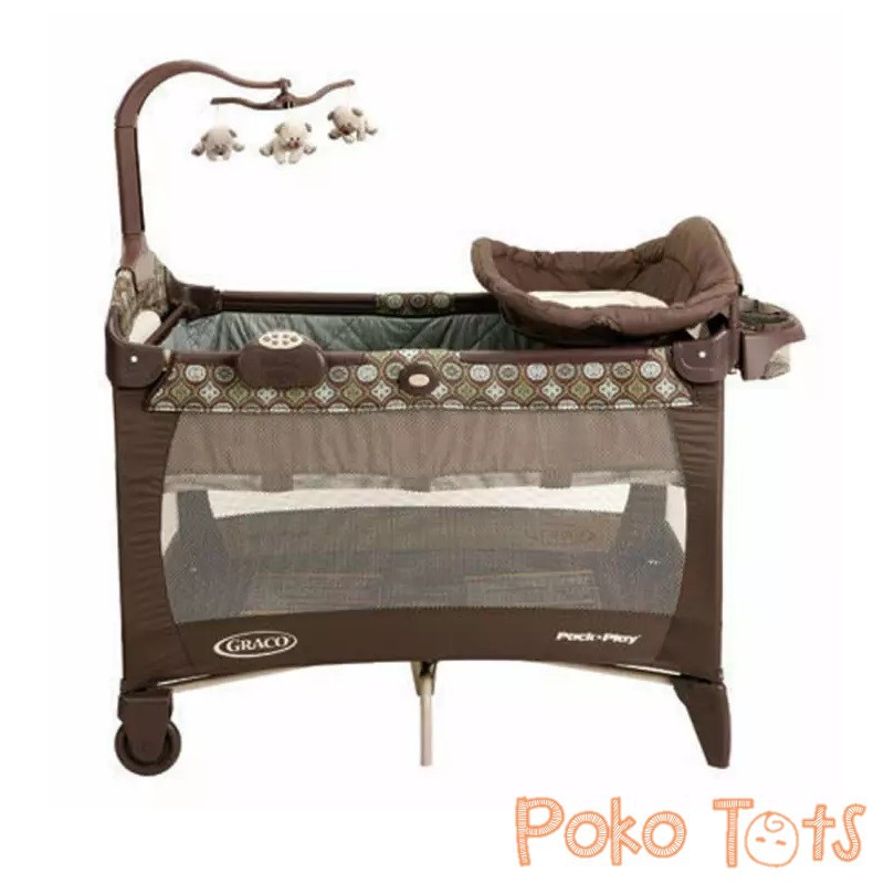 Graco Pack 'N Play Barcelona Bluegrass Portable Playard Box Bayi Graco Ranjang Bayi