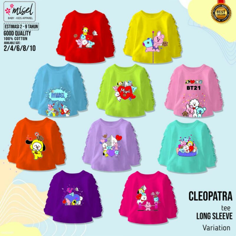 kaos panjang Cleopatra anak perempuan