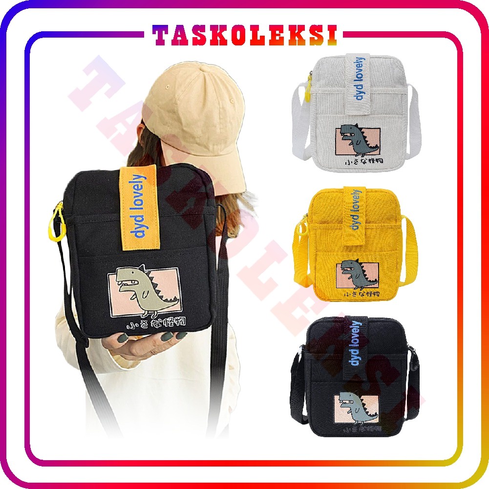 ☛TK☚ ILW027 Dyd Lovely Tas Dinosaurus Buaya Kawai Sling Bag Selempang Untuk Wanita Ala Korea