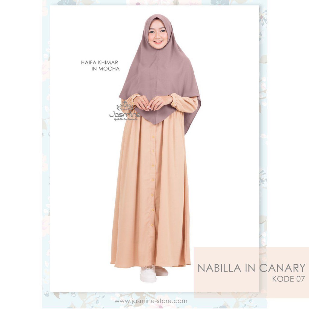 EXCLUSIVE TERBARU Gamis Jasmine Nabilla Dress 07 Baju Gamis Wanita