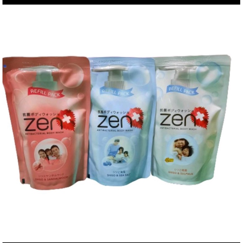 Zen Sabun Cair Refill 400ml Antibacterial Body Wash