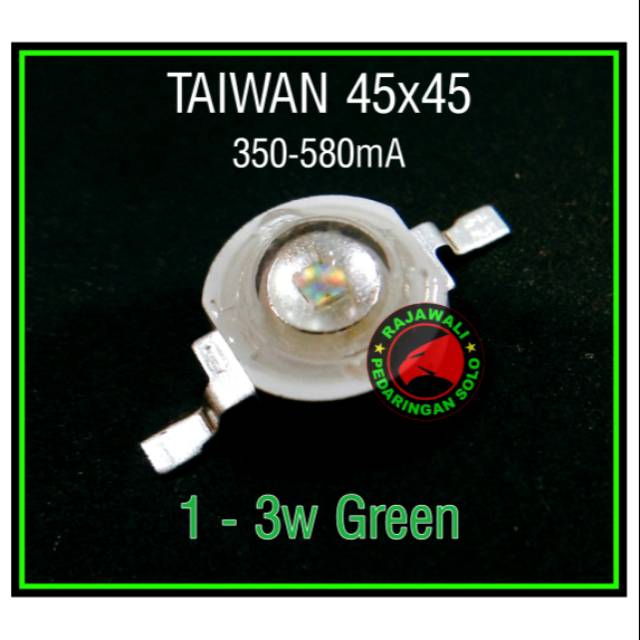 LED HPL 3W GREEN TAIWAN - HPL HIJAU AQUASCAPE