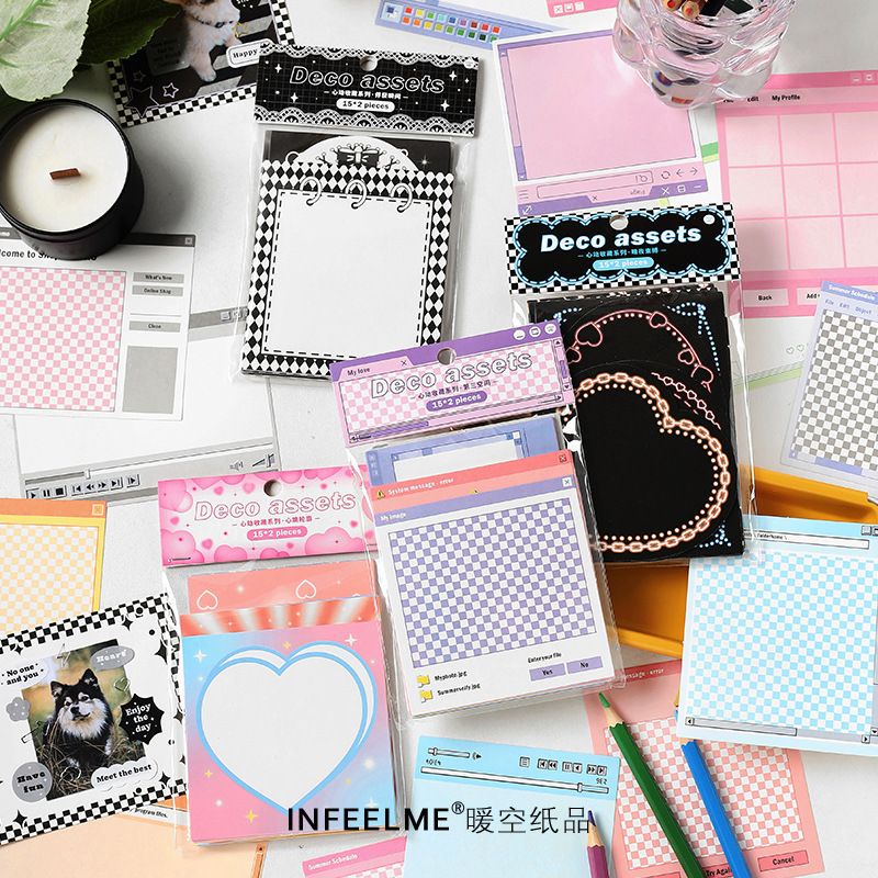 

[HARU] 30pcs Korean Modern Style Paper Deco Journaling paper Jurnal Scrapbook