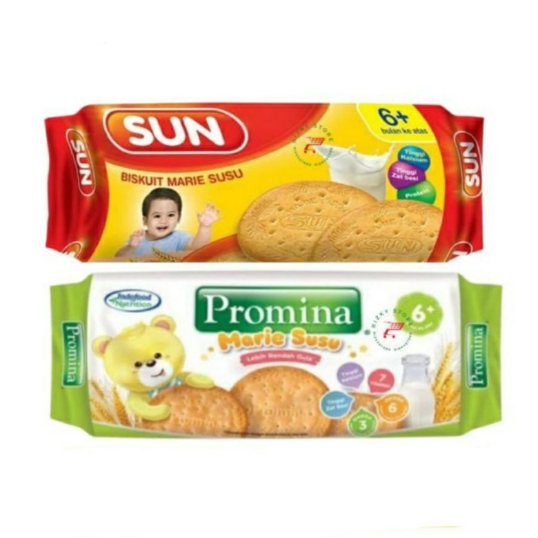 Promina Biskuit Sun Biscuit Marrie Susu 150gr Biskuit Bayi 6m+ BISKUIT BAYI