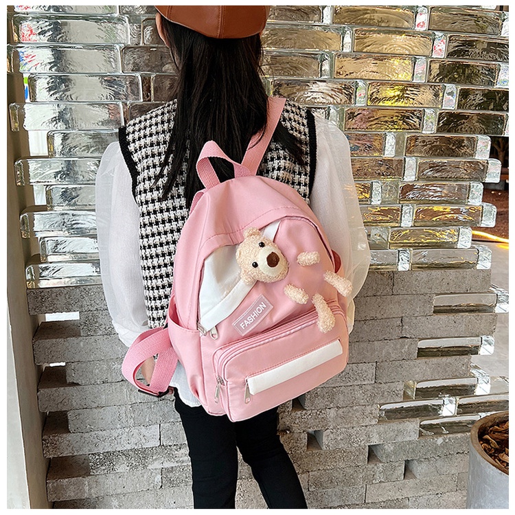 TAS RANSEL SEKOLAH ANAK LAKI DAN PEREMPUAN / RANSEL BACKPACK CEWEK COWOK TAS FASHION MODEL BONEKA TEDDY BEAR S-80016