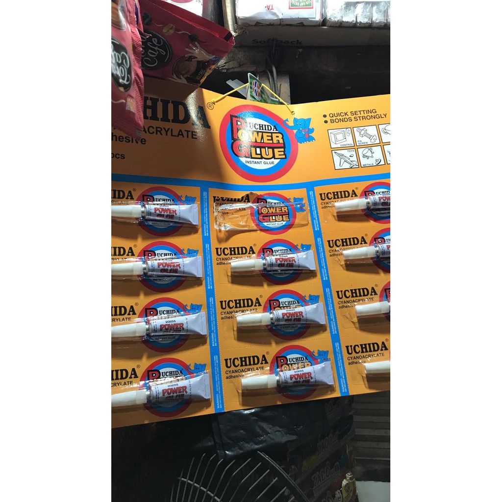 

Sp748658- Power Glue Uchida 1 Lembar 12 Pcs Instant Lem Kayu Plastik Besi Murah T7Re6I5Us