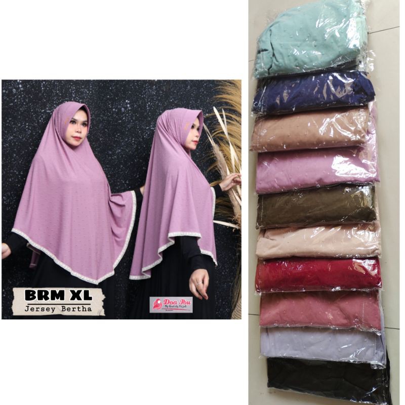 Bergo Renda Masker XL doi (doa ibu)