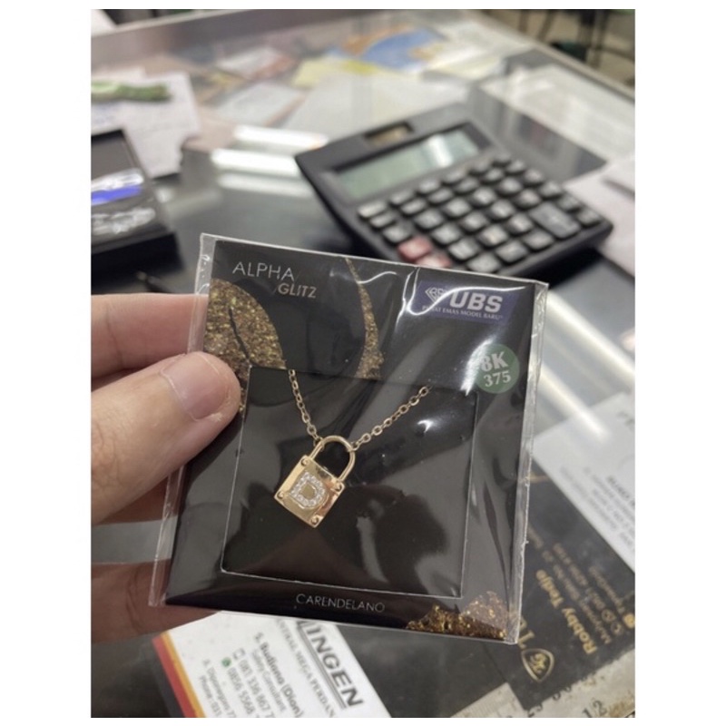 Kalung alphaglitz huruf ubs kadar 375/8k