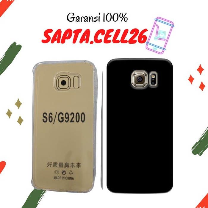 Softcase Samsung S6 / S6 Edge / S7 / S7 Edge / S8 / S8 + Plus / S9 / S9 + Plus / S10 / S10 + Plus Case Casing Silikon Anticrack Blackmatte Hitam Bening Polos