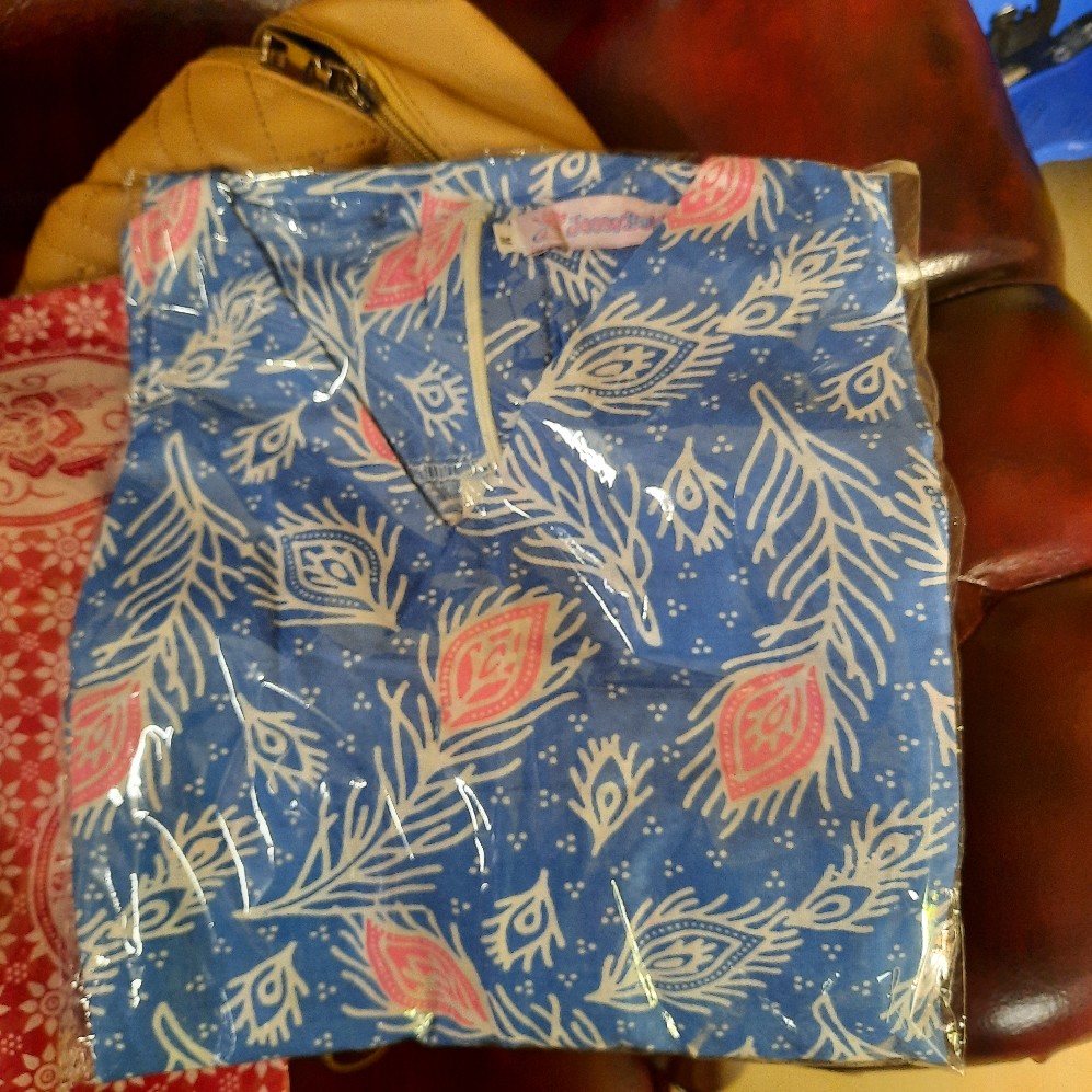 (bayar Dirumah)tunik Batik  Shibori Jumputan Terbariu Size S_3l  /hrb026 Yelbor