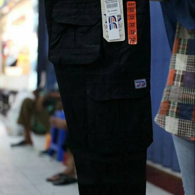 Celana cargo dikies cowok fit 27-32