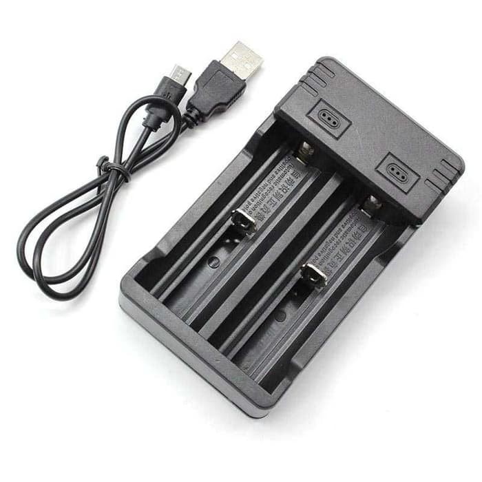 Charger Baterai Battery USB 18650 14500 16340 2 Slot -SN39