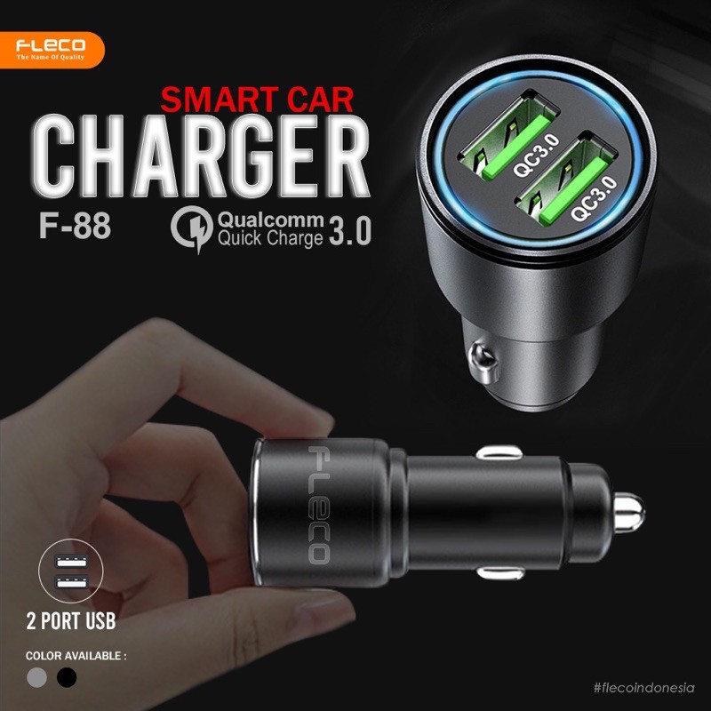 PROMO BATOK SAVER FLECO F88 INDOMINUREX ORIGINAL BODY METAL  2USB FAST CHARGING 36w