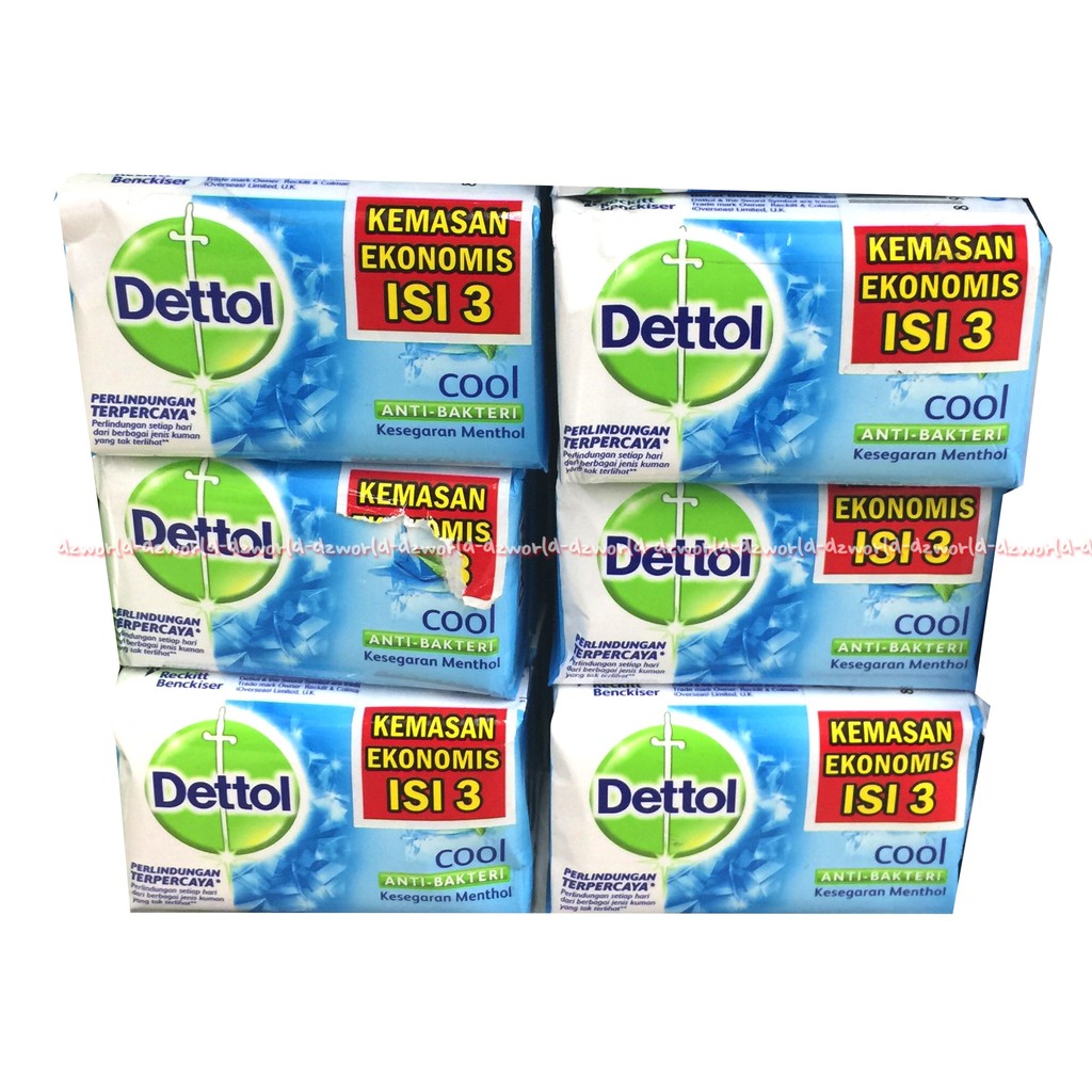 Dettol Sabun Mandi Radiance 3pcs Kemasan Ekonomis isi 3pcs 65ml Detol Bar Soap