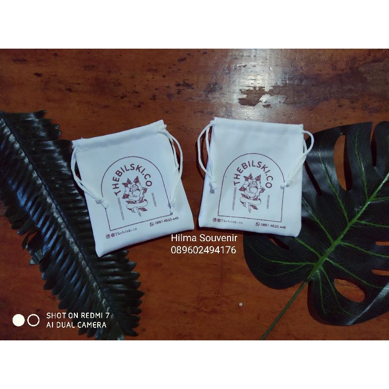 pouch souvenir serut mini custom / kantong souvenir pouch serut / serut custom