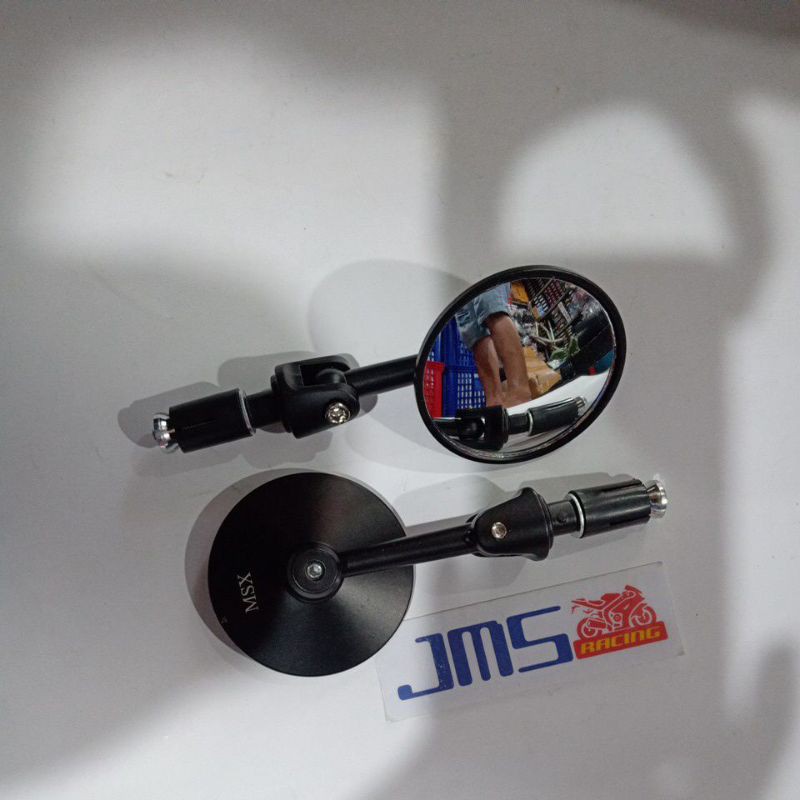 spion jalu bar end bulat gagang miring/lurus mio beat vario nmax aerox pcx mx vixion cb fu sonic gtr