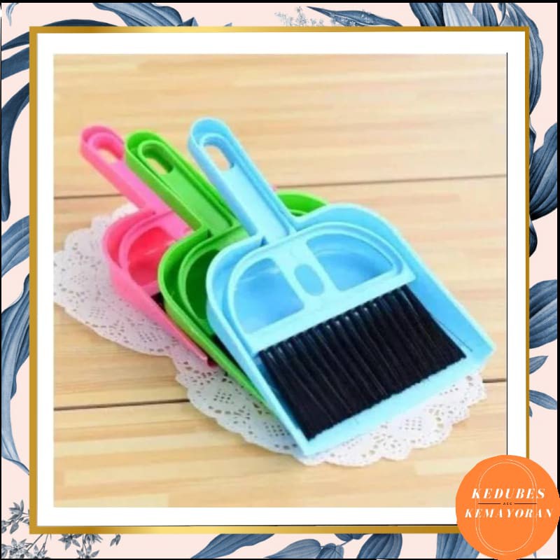 Sapu Mini 1 Set Serok Cikrak Dust Pan Pengki Serokan Sekop Kebersihan Cleaning Tools