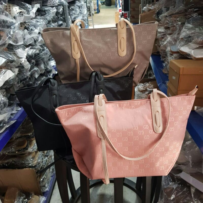 SL61145 Tas Tote Bag Wanita Fashion Import Tas Bahu Parasut Monogram Ready Jakarta Bisa COD