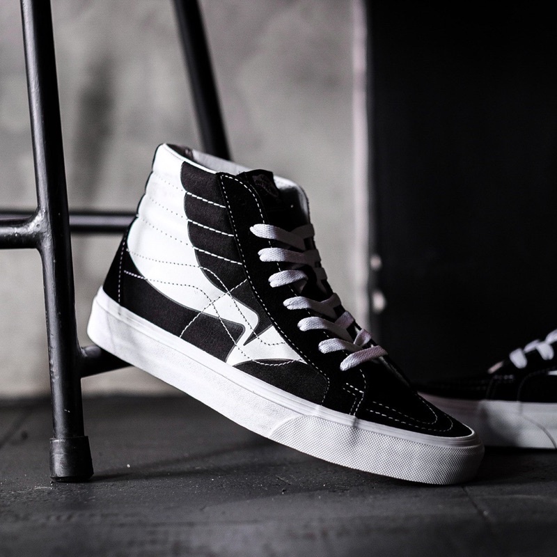 VANS SK8-HI REISSUE WRAP BLACK WHITE ORIGINAL 100%