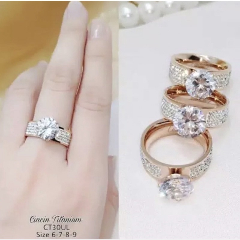 CINCIN WANITA ASLI TITANIUM / AKSESORIS WANITA ASLI TITANIUM