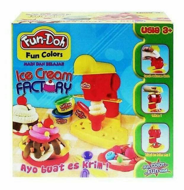 MAINAN LILIN ANAK/fun doh ice cream factory