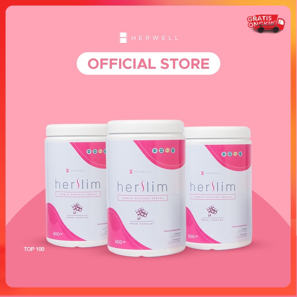 Herwell Herslim - Bundling 3pcs BPOM HALAL HERWEL ORI ORIGINAL OFFICIAL STORE DIET PELANGSING