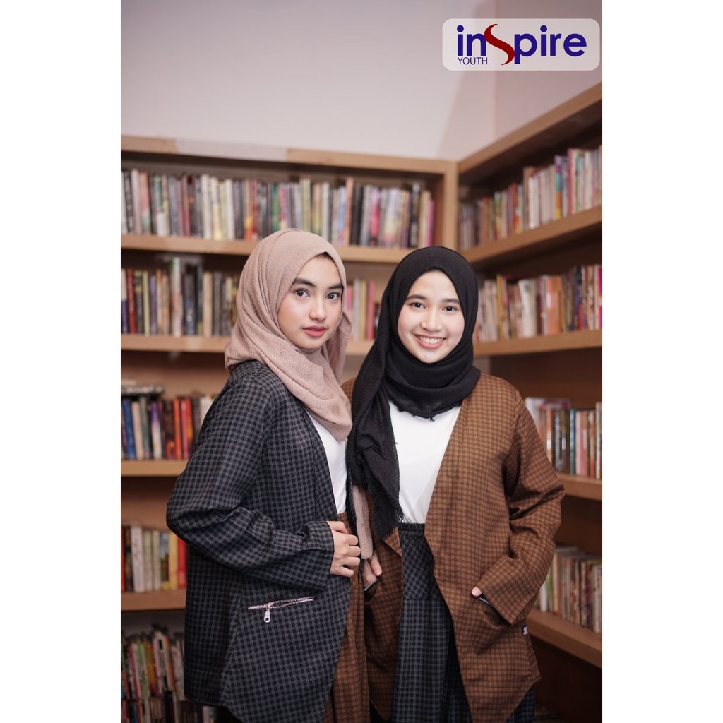 INSPIRE ROK IR 002 BLACK BROWN MAROON GREY BAHAN TR KOTAK ROK MUSLIMAH MOTIF SIMPLE ELEGANT