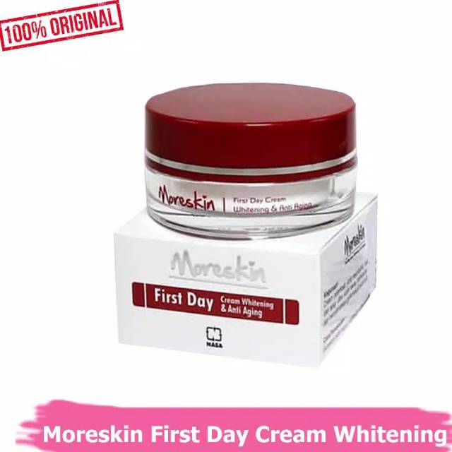 

Moreskin First Day Cream Whitening Dan Anti Aging-AGENKECANTIKAN5