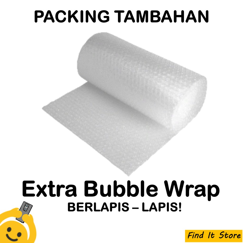 Extra Bubble Wrap Berlapis-lapis Untuk Produk Find It Store