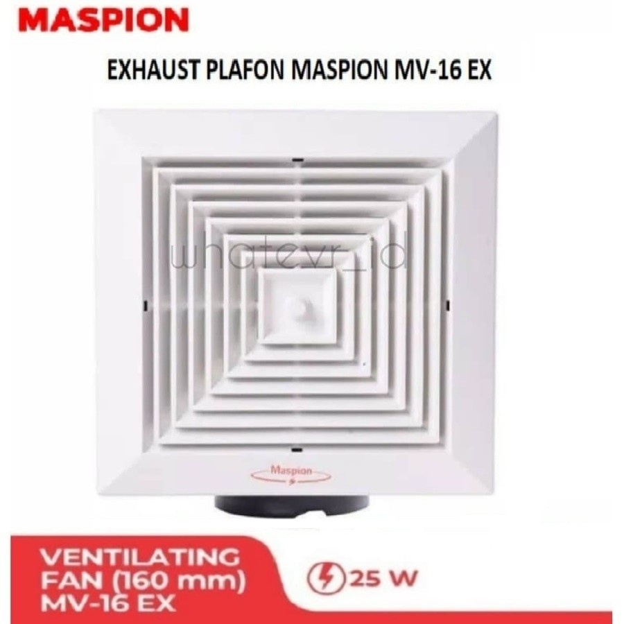 MASPION Kipas 6&quot; MV 16 EX - Kipas Angin Prafon 6 Inch 16 cm - Ventilasi Fan 140 mm - Garansi Resmi