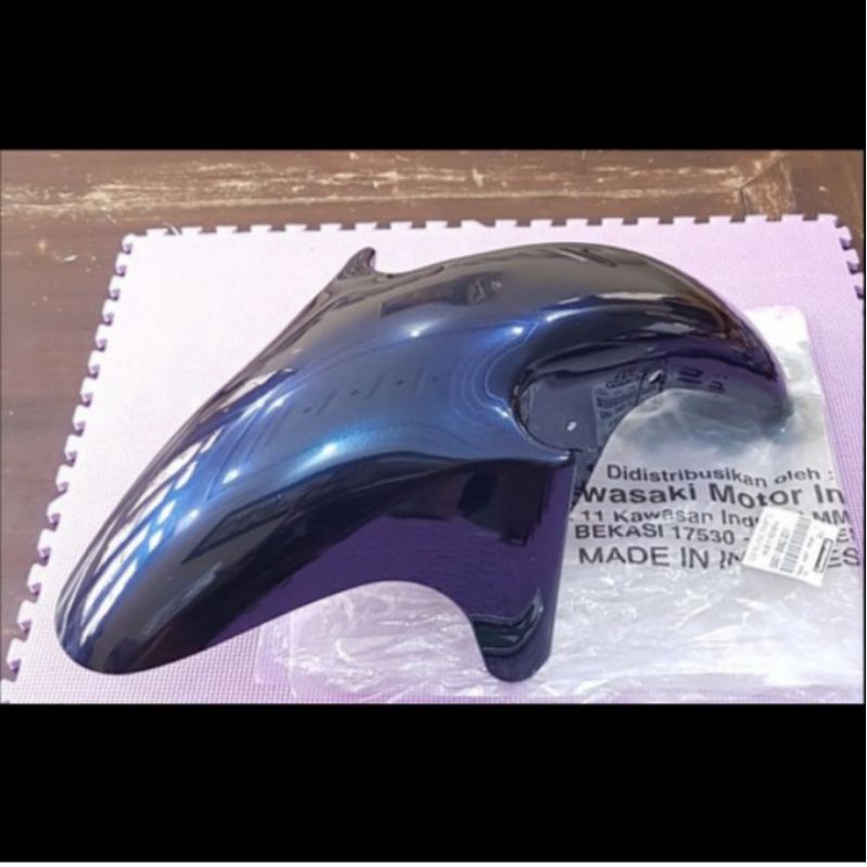 spakbor depan ninja rr old biru navy ori