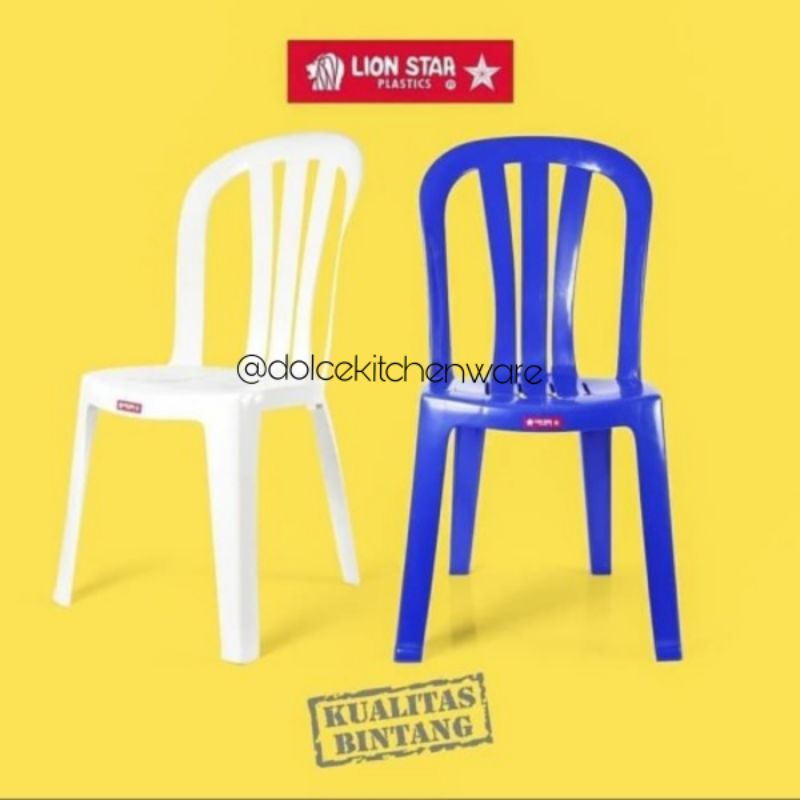 Kursi Makan Plastik Tivoli Chair Lion Star (Satuan)