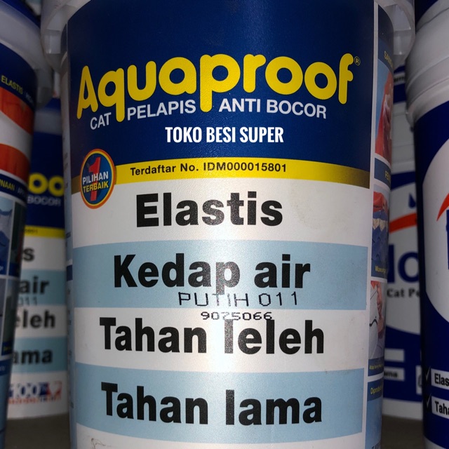 Cat Pelapis Anti Bocor merk Aquaproof 1kg warna WHITE / PUTIH