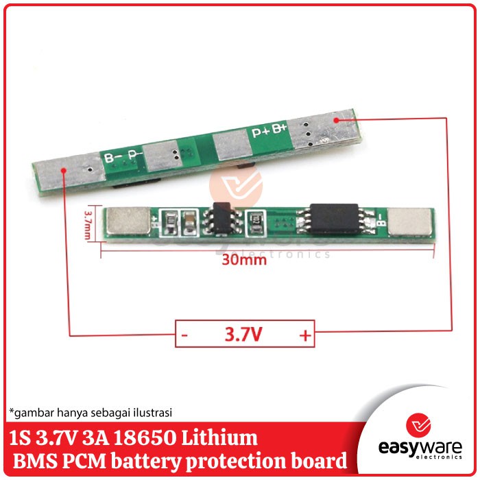 BMS 1S 3.7V 3A 18650 Li-ion BMS PCM Battery Protection board