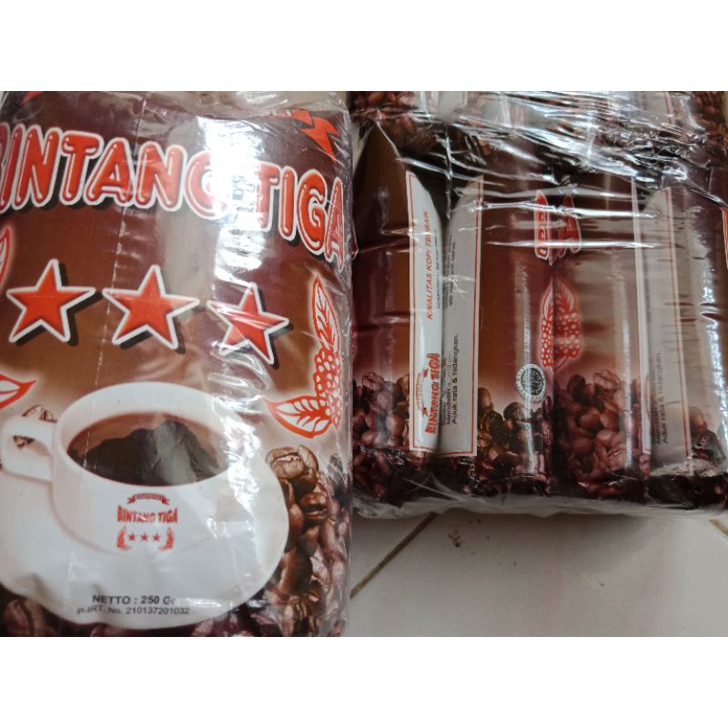 

Kopi Bubuk Bintang Tiga Asli Solok Sumbar isi 250 gr