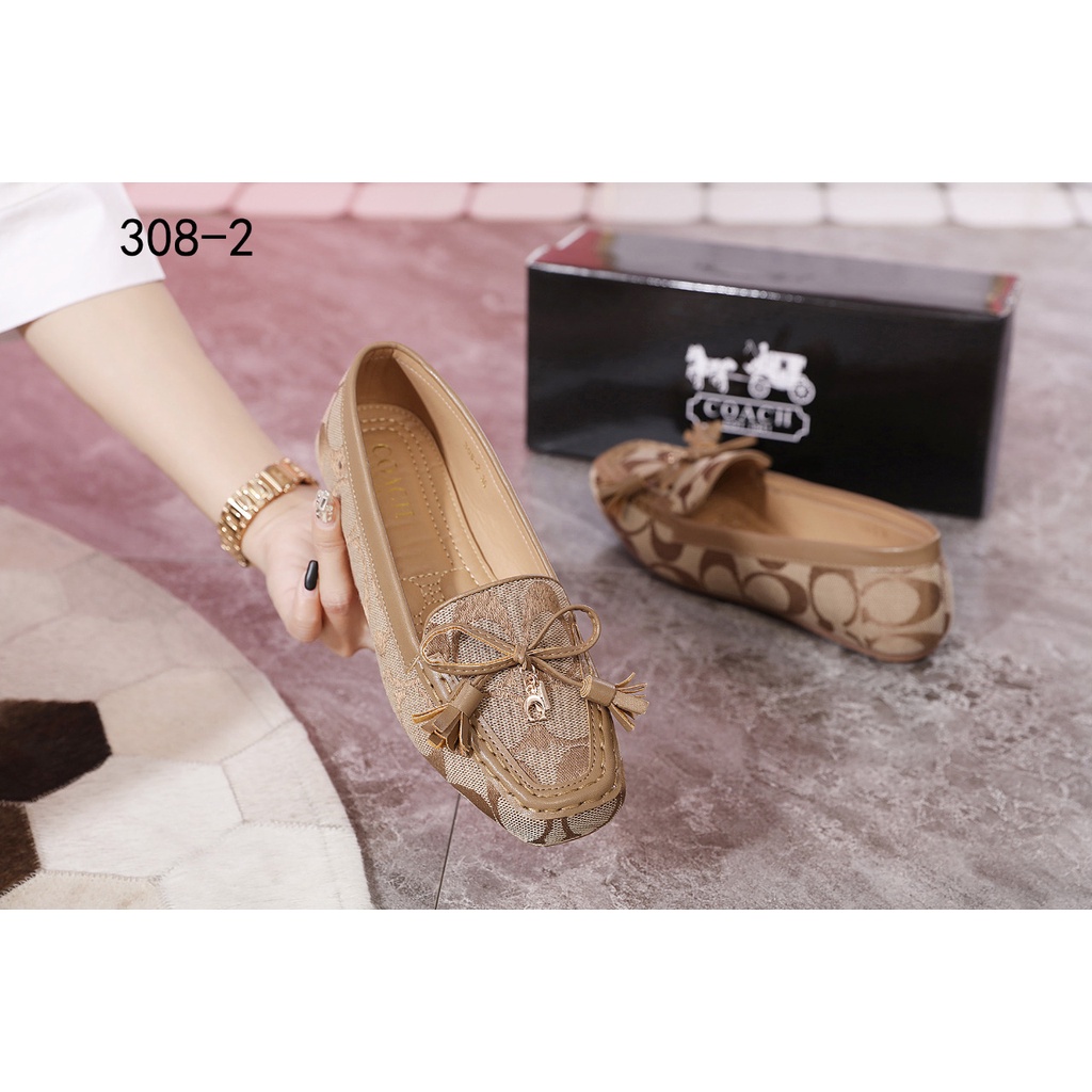 Sepatu Coa logo CC Flat shoes #308-2