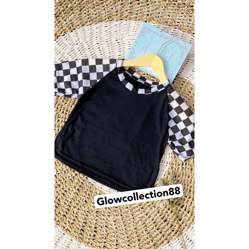 BEFAST - ZGW OOTD Kaos Crop PAULY / Crop Top Black Chess Rib (LD88 , P40) / Kaos Kekiniaan Best Seller / Daleman Outer Trendy / Kaos Crop Top / Tshirt Lengan Pendek / Terlaris / Crop Top Viral Di TikTok