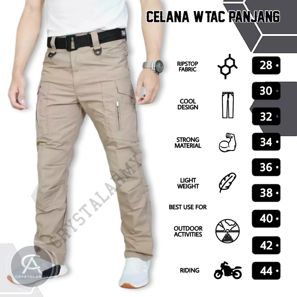 (COD) CELANA TACTICAL M-TAC-003 PANJANG | CELANA CARGO PDL