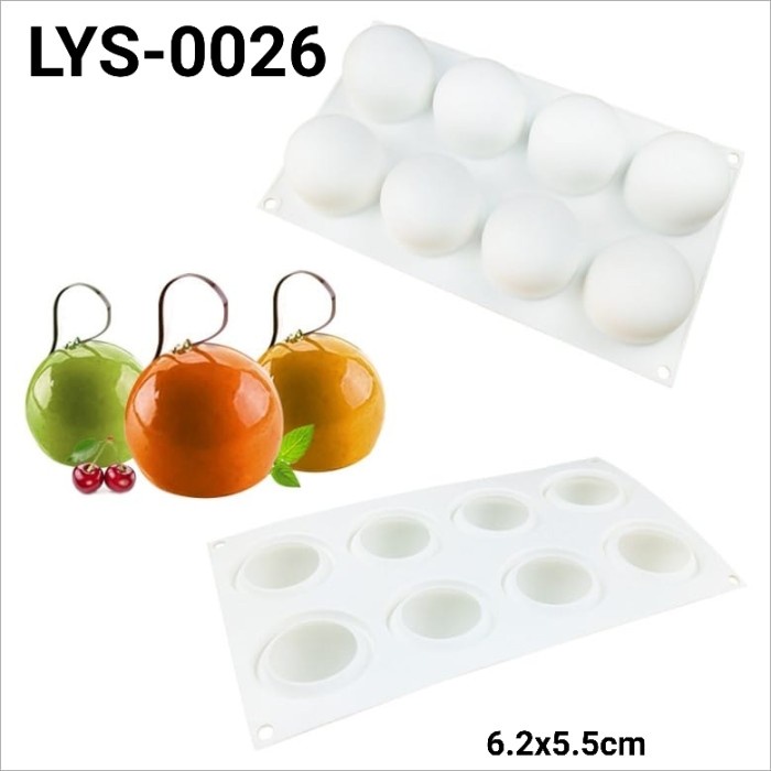 

LYS-0026 CETAKAN SILIKON PUDING MOUSSE CREAM CAKE BULAT JERUK APEL TERBARU