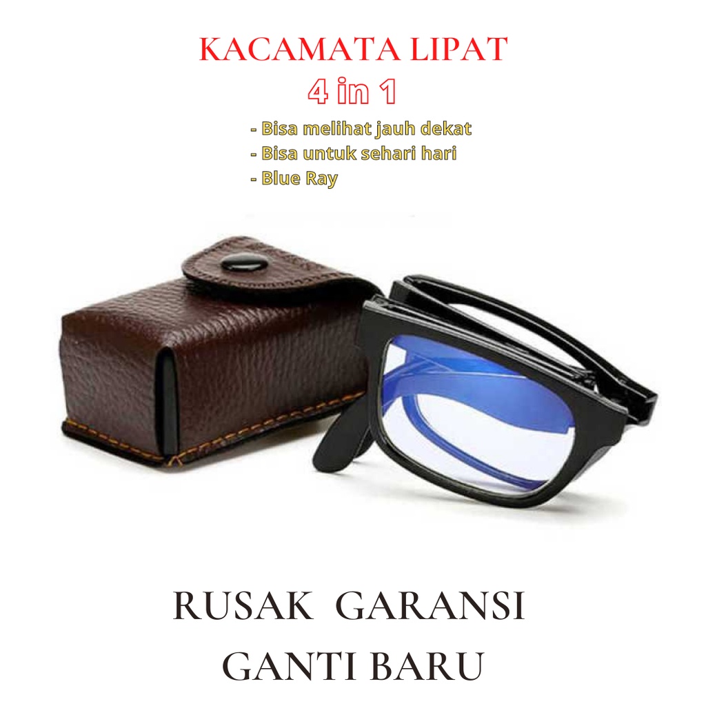 Kacamata Baca Lipat Plus Minus