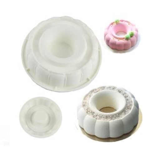 Loyang Silicone Cetakan Bolu Kue Puding Silikon Tahan Panas Armony Motif Bulat