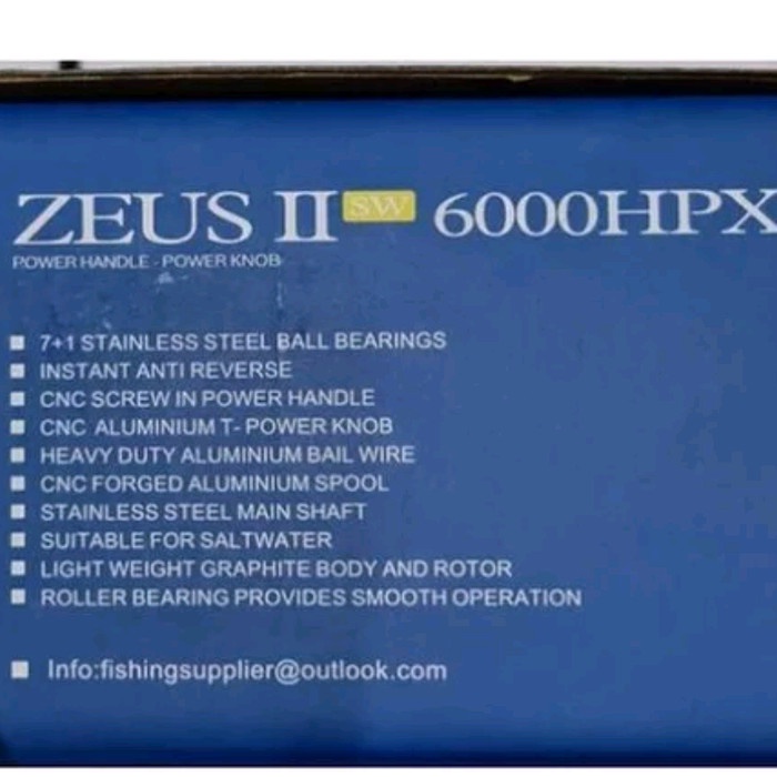 Reel Ryobi Zeus Ii Hpx Sw Power Handel Pilihan 6000 6500 8000 Sw Cv