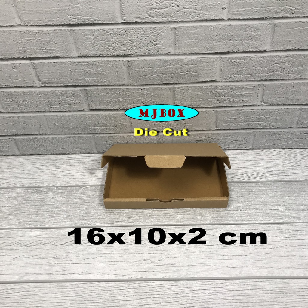 

Kardus uk. 16x10x2 cm...Die Cut karton box untuk kotak Aksesoris dll, model box pizza