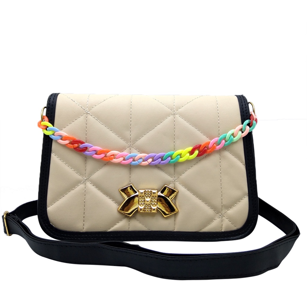 Tas Selempang Wanita Fashion Slingbag Rantai Import Cewek Korea